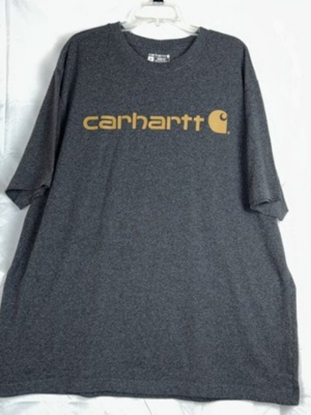 Carhartt T-Shirt Crew Neck Graphic Short Sleeve Loose Fit XL Gray Men’s